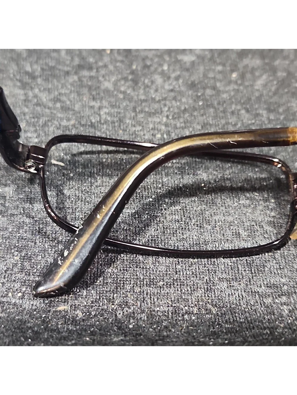 Ray Ban RB6076 2511 Brown Metal Blue Rectangular Eyeglasses 49-19 135